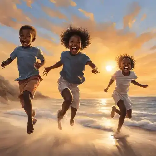 education planning insurance in kenya - happy children running around